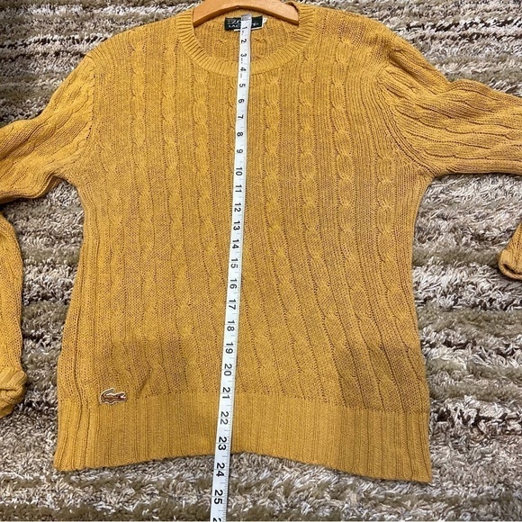Vintage Izod Lacoste Croc Cable Knit Crewneck Sweater - Picture 9 of 9